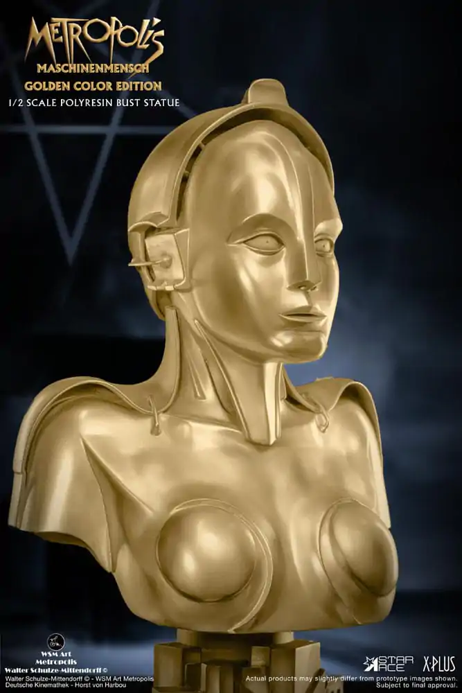 Metropolis Bust 1/2 Maria Maschinenmensch Metallic Gold Color Edition 50 cm termékfotó