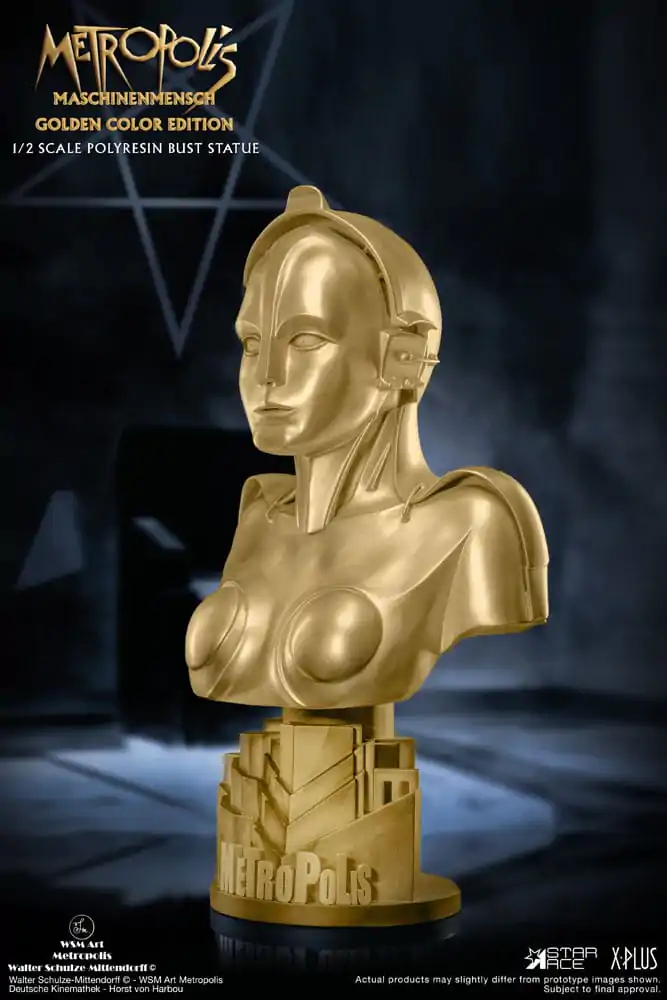 Metropolis Bust 1/2 Maria Maschinenmensch Metallic Gold Color Edition 50 cm termékfotó