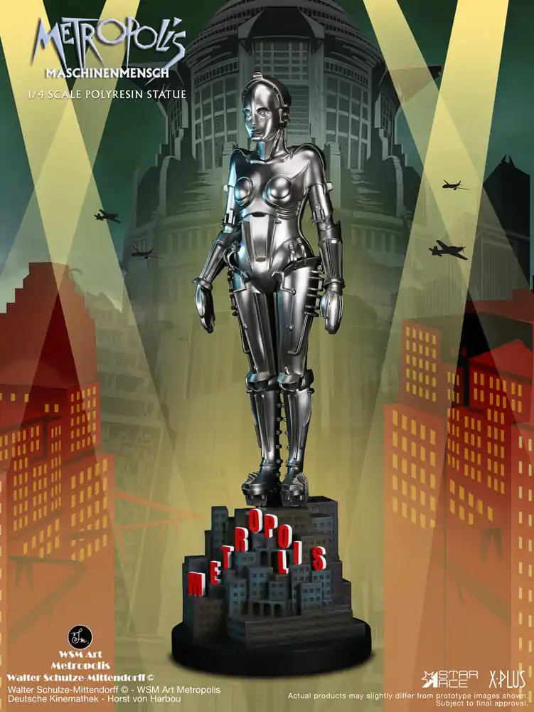 Metropolis Statue 1/4 Maschinenmensch Silver 40 cm termékfotó