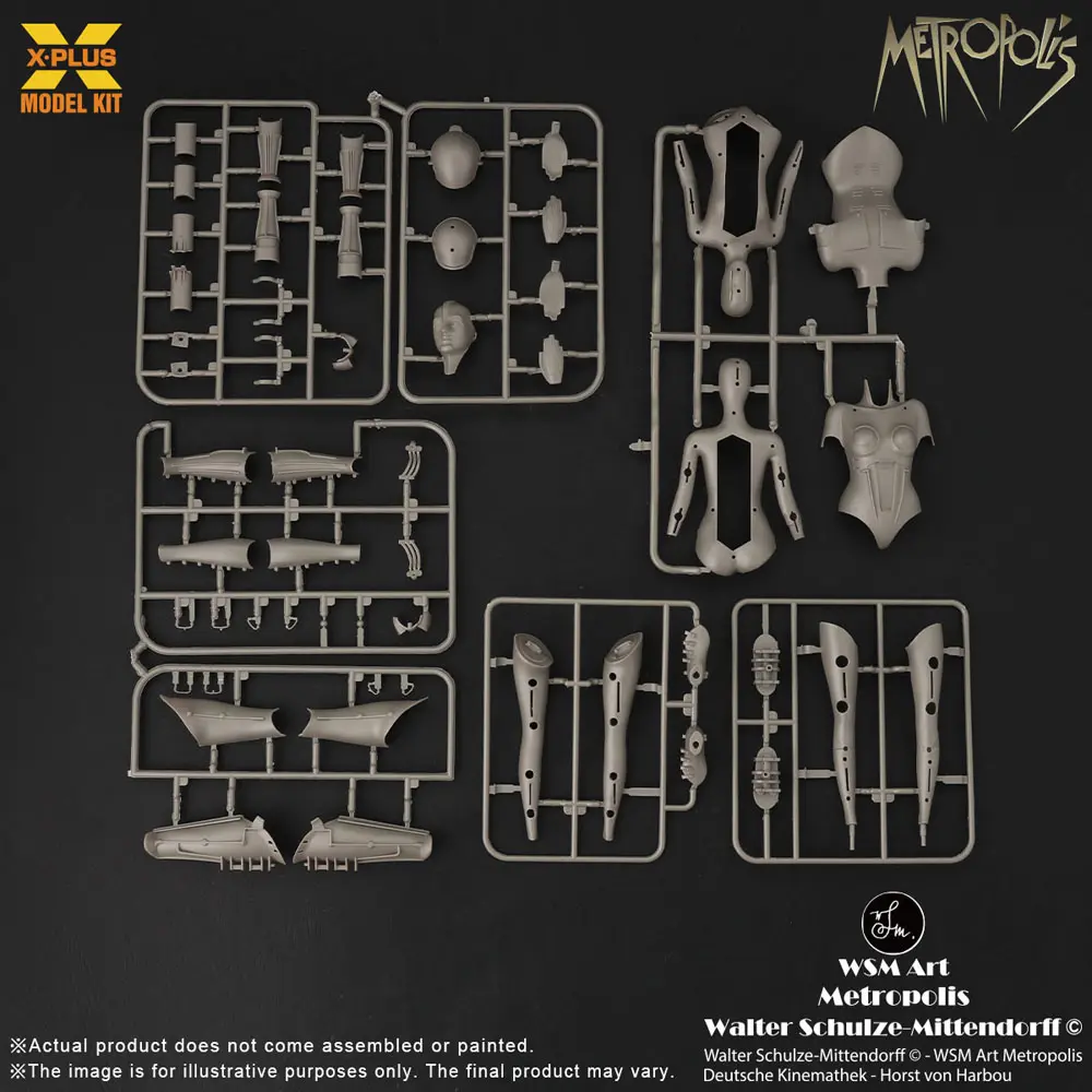 Metropolis Plastic Model Kit 1/8 Maschinenmensch Maria Silver Screen Edition 26 cm product photo