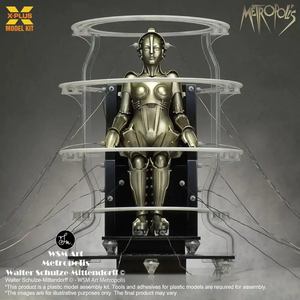 Metropolis Plastic Model Kit 1/8 Maschinenmensch Seated Ver. 18 cm product photo
