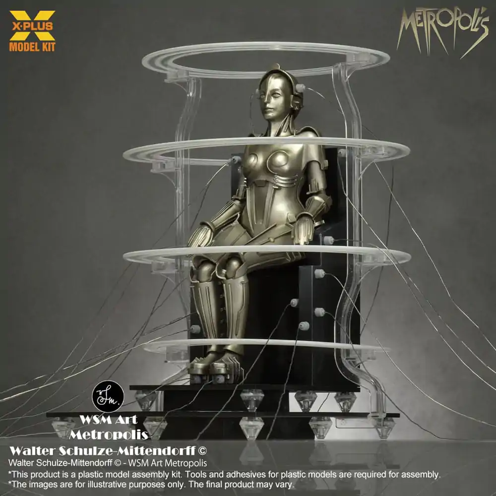 Metropolis Plastic Model Kit 1/8 Maschinenmensch Seated Ver. 18 cm product photo