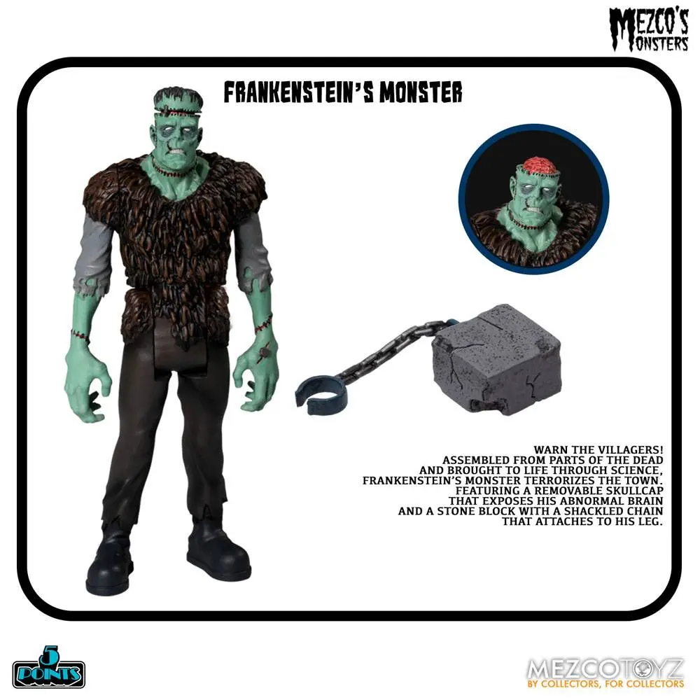 Mezco's Monsters 5 Points Action Figures Tower of Fear Deluxe Set 9 cm product photo