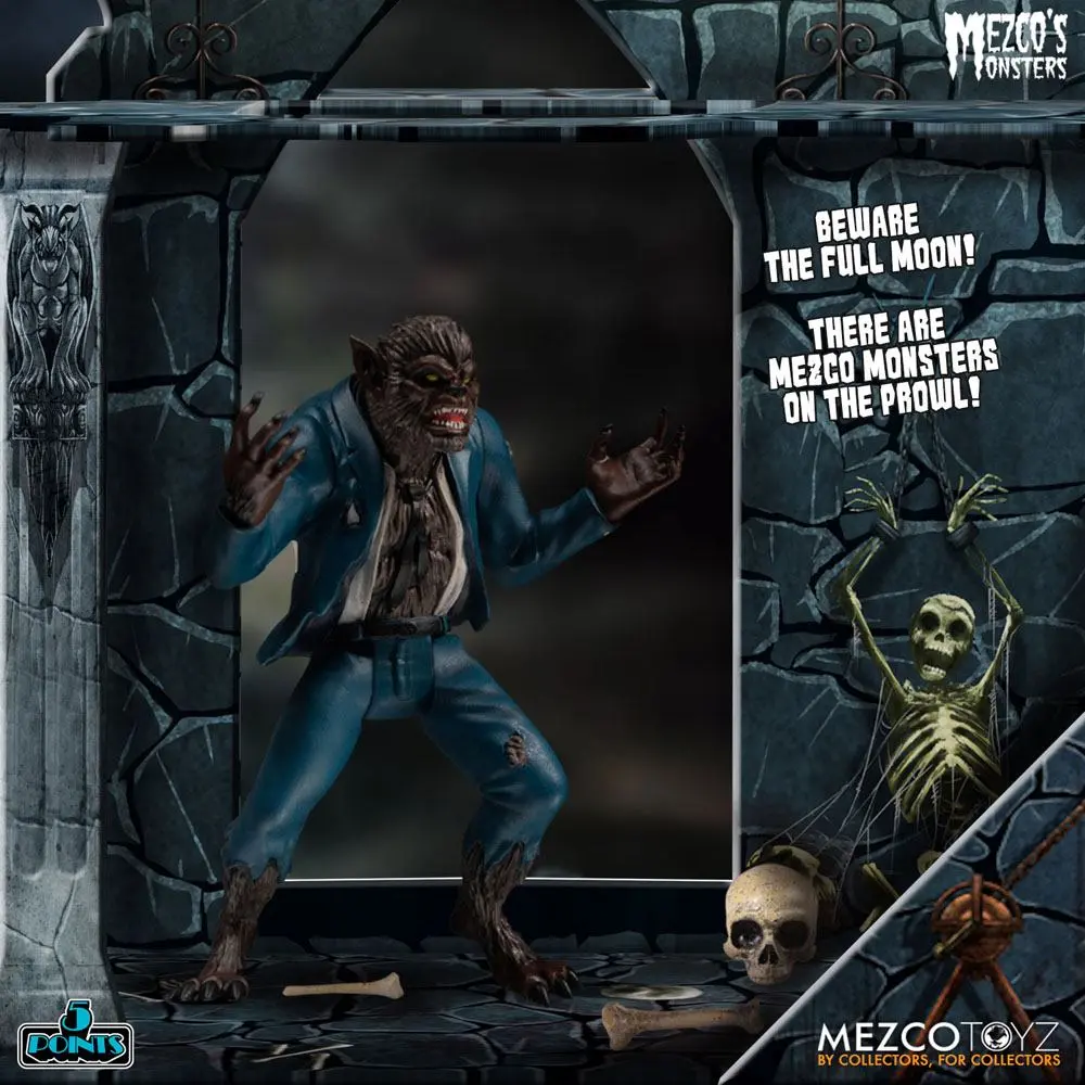 Mezco's Monsters 5 Points Action Figures Tower of Fear Deluxe Set 9 cm product photo