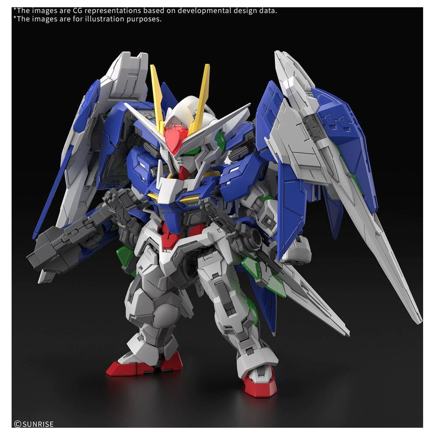 MGSD 00 Raiser Mobile Suit Gundam 00 Master Grade SD Model Kit product photo