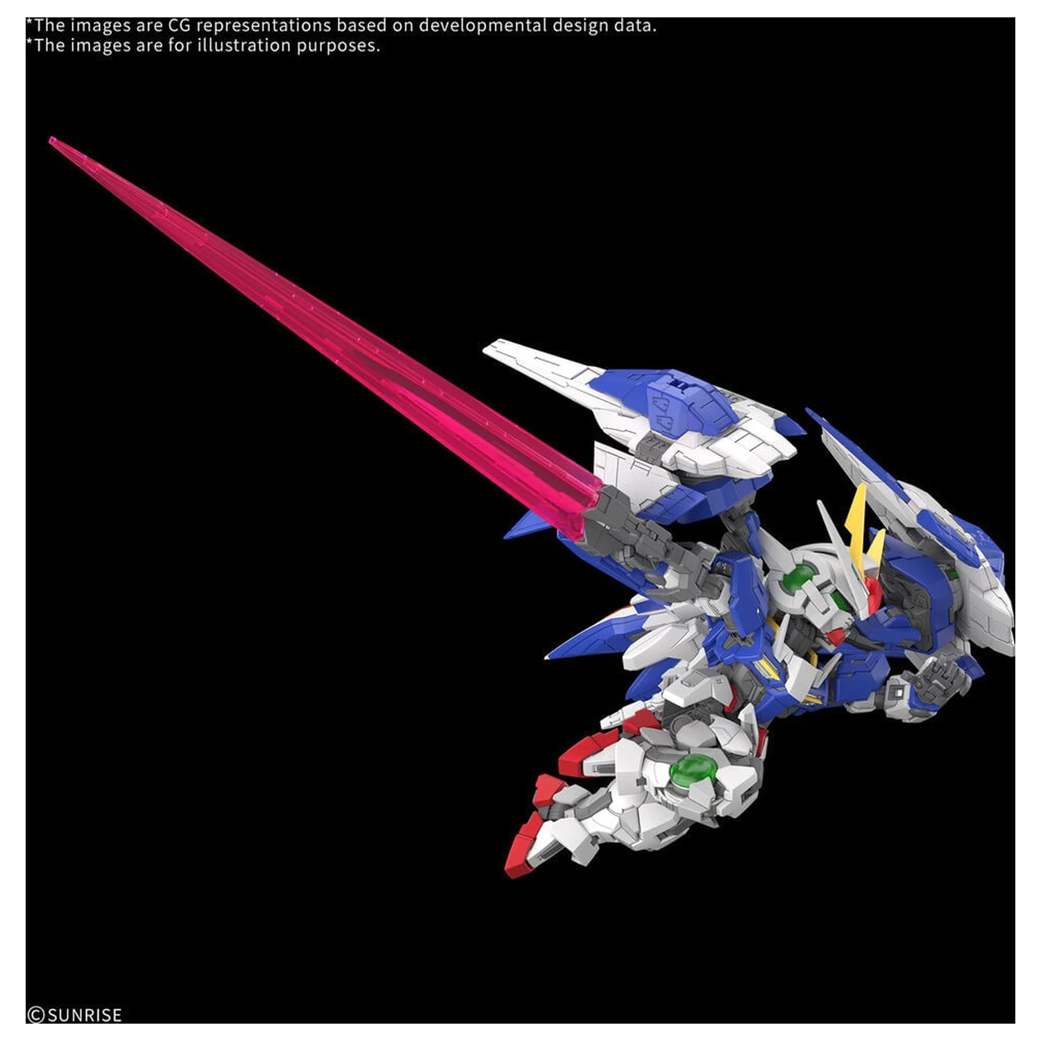 MGSD 00 Raiser Mobile Suit Gundam 00 Master Grade SD Model Kit product photo