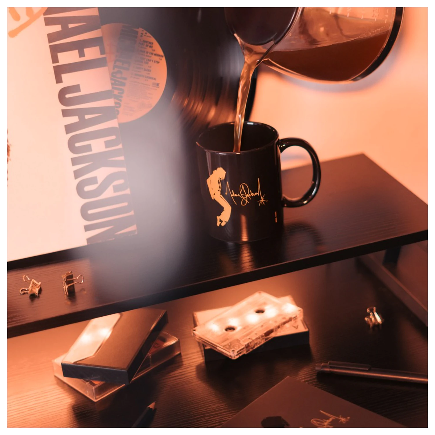 Michael Jackson Mug King of Pop Black 350 ml product photo