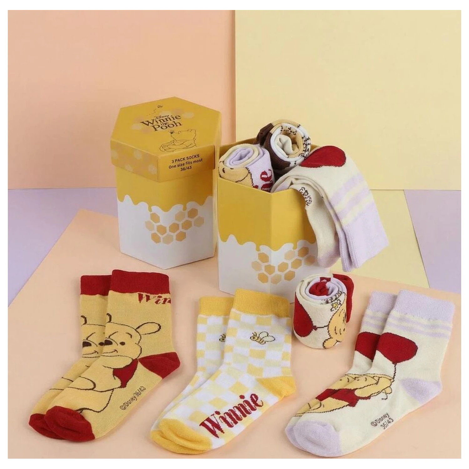Winnie the Pooh Socks 3-Pack 36-43 product photo
