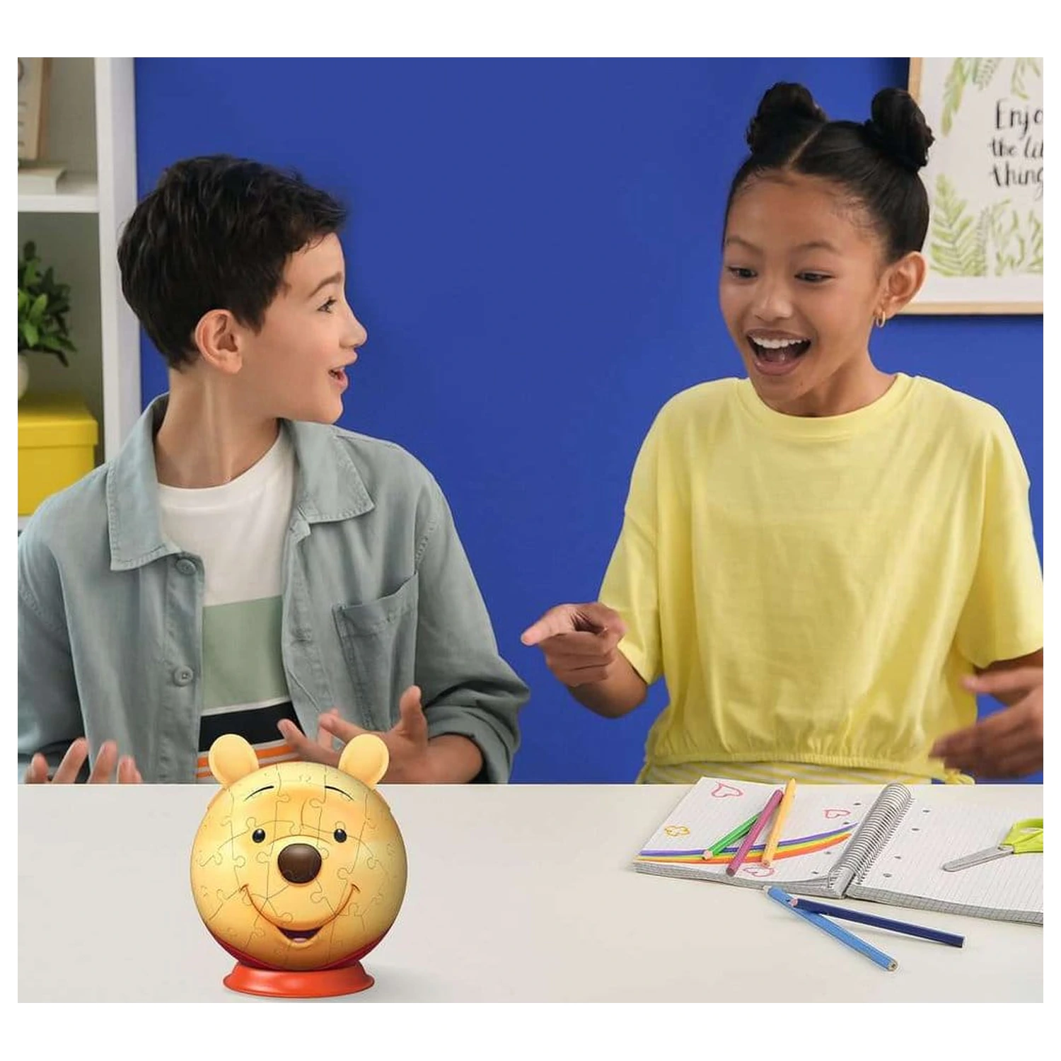 Winnie the Pooh 3D Jigsaw Puzzle Ball with Ears (77 Pieces) product photo