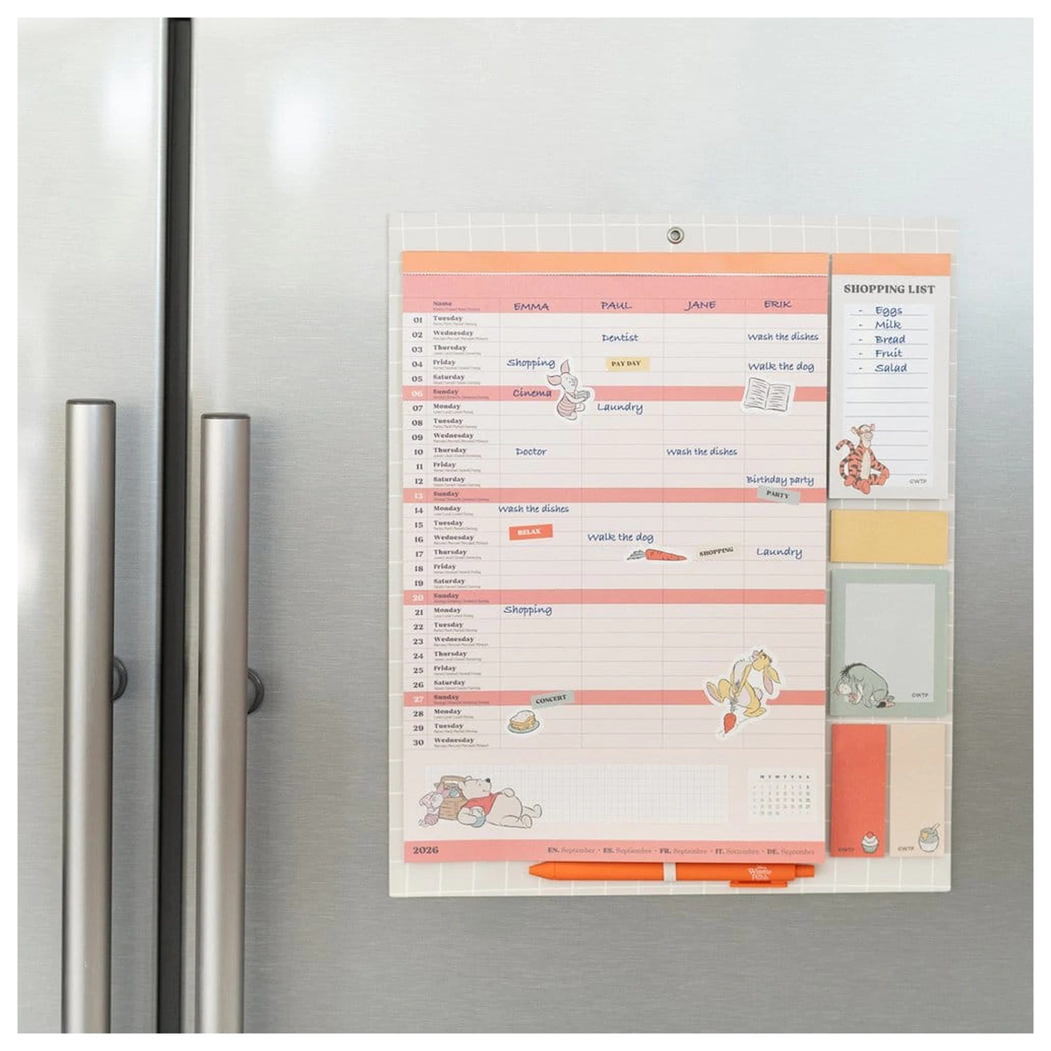 Winnie the Pooh Magnetic Planner 2026/27 30 x 35 cm product photo