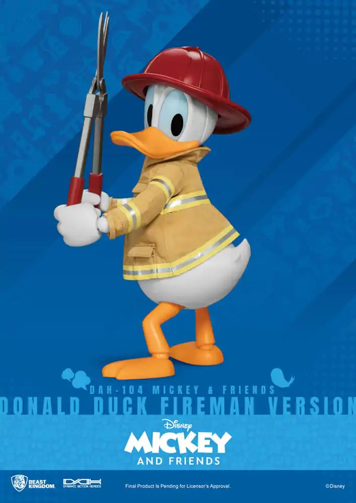 Mickey & Friends Dynamic 8ction Heroes Action Figure 1/9 Donald Duck Fireman Ver. 24 cm termékfotó