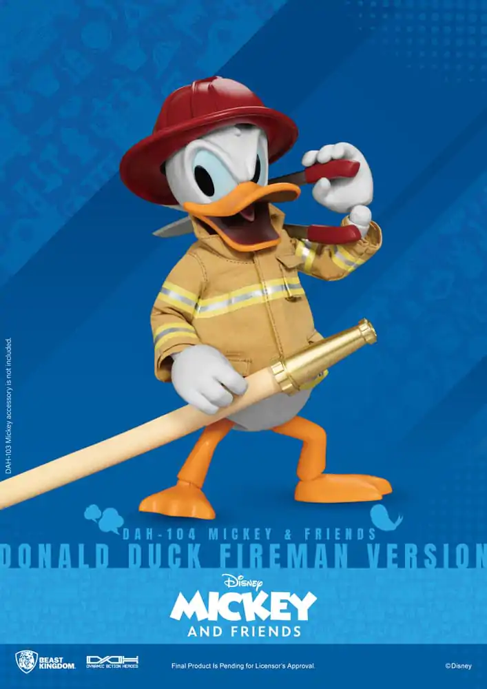 Mickey & Friends Dynamic 8ction Heroes Action Figure 1/9 Donald Duck Fireman Ver. 24 cm termékfotó