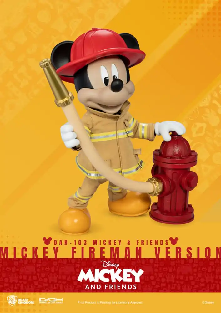 Mickey & Friends Dynamic 8ction Heroes Action Figure 1/9 Mickey Fireman Ver. 24 cm product photo