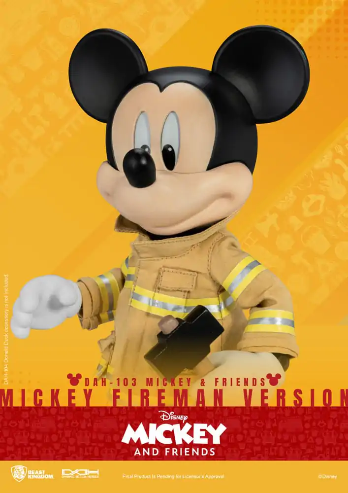 Mickey & Friends Dynamic 8ction Heroes Action Figure 1/9 Mickey Fireman Ver. 24 cm product photo