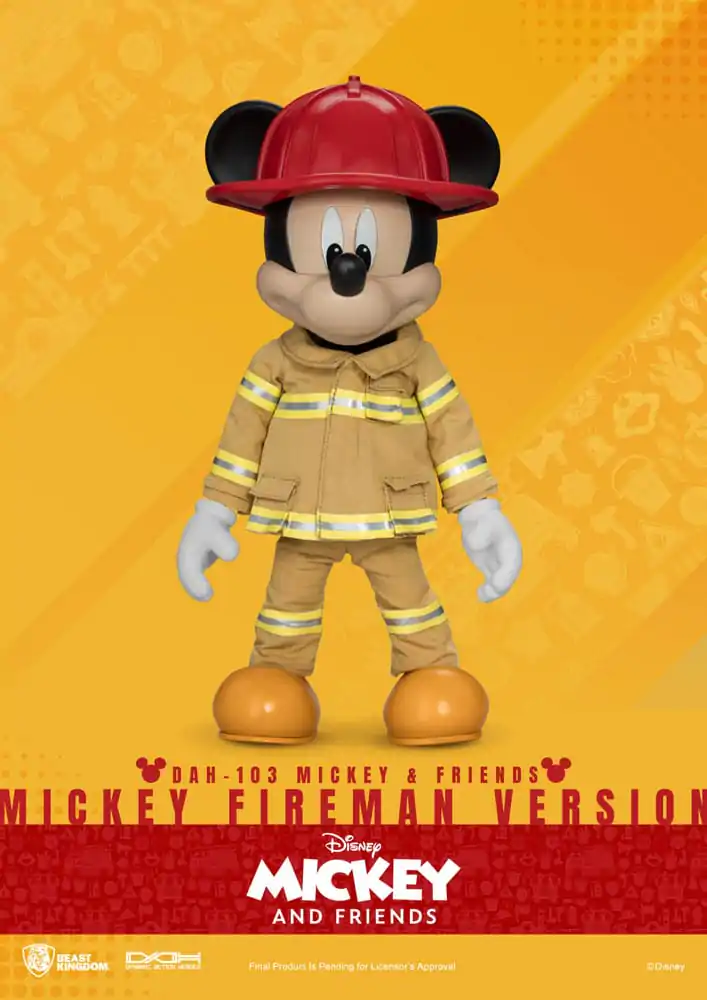 Mickey & Friends Dynamic 8ction Heroes Action Figure 1/9 Mickey Fireman Ver. 24 cm product photo