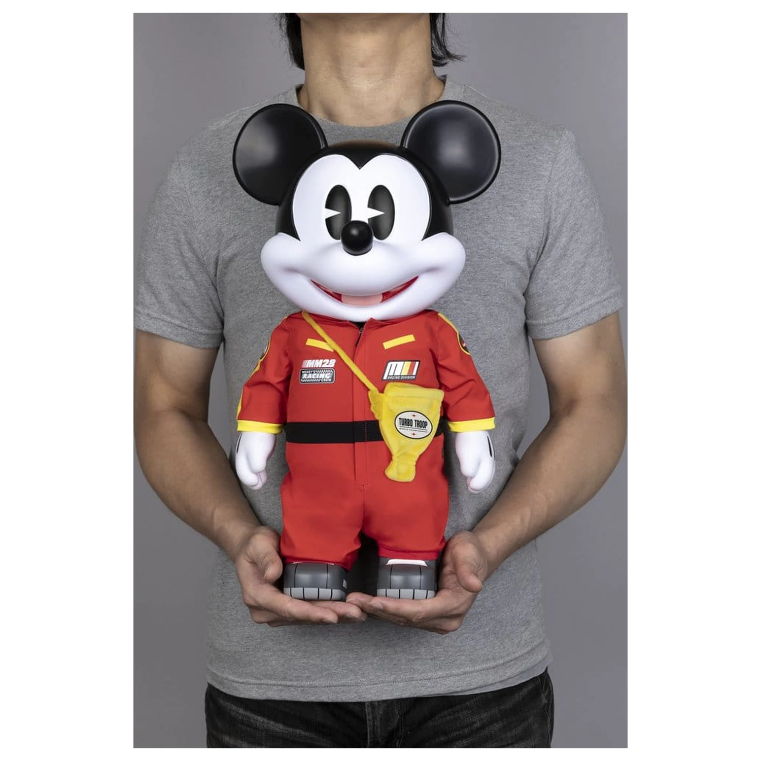 Mickey and Friends Vinyl Bank SYAKING-BANG!! Functional Figurine Race Car Micky 48 cm product photo