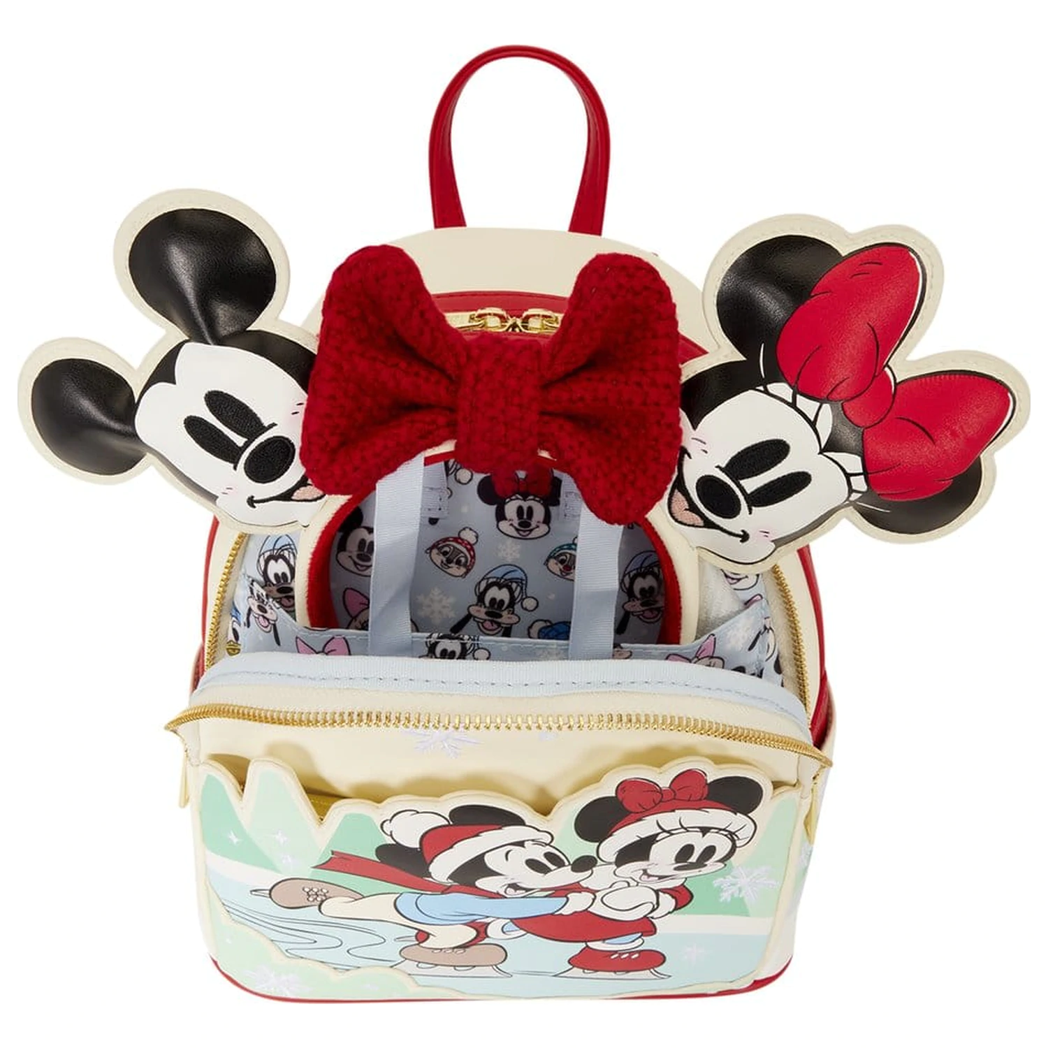 Mickey & Friends by Loungefly Mini Backpack with Headband Holder Ice Skating product photo