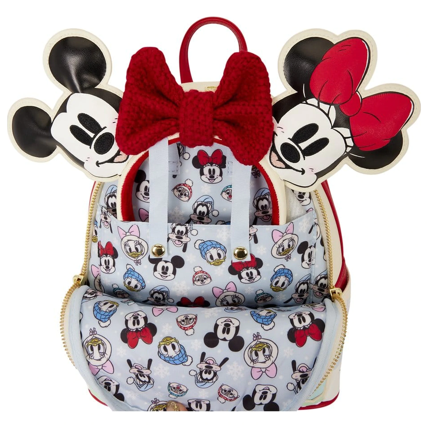 Mickey & Friends by Loungefly Mini Backpack with Headband Holder Ice Skating product photo