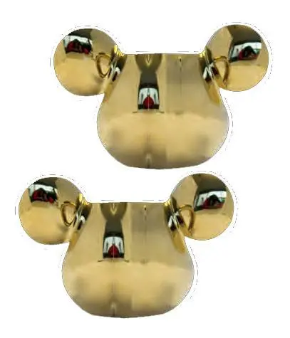 Mickey Mouse Deluxe 3D Espresso Mugs 2-Pack Gold product photo
