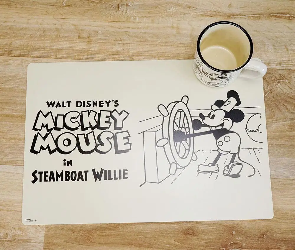 Mickey Mouse Lenticular Placemat 2-Pack Steamboat Willie product photo