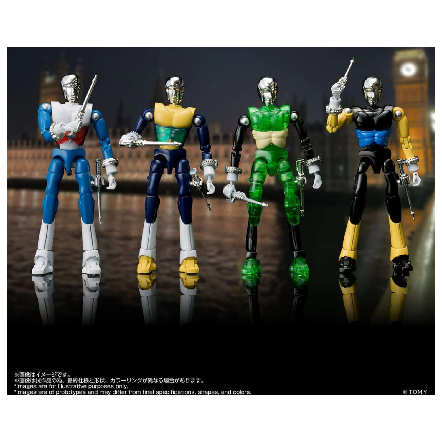 Microman Legacysoul Action Figures 4Pack SPYM M14X Set product photo