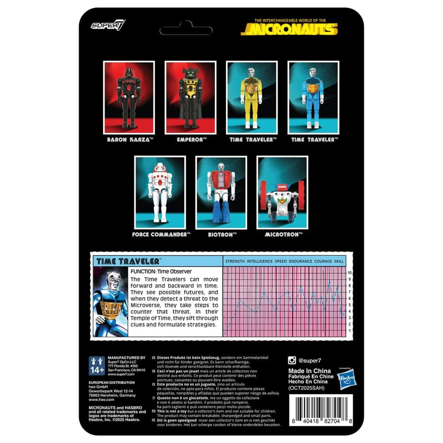 Micronauts ReAction+ Action Figure Wave 03 Time Traveler (Translucent Blue) 10 cm     product photo