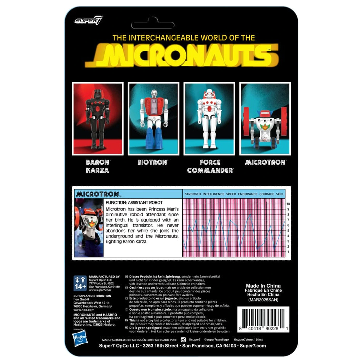 Micronauts ReAction+ Action Figure Microtron 9 cm   product photo