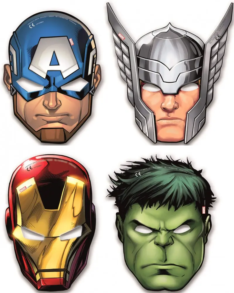 Mighty Avengers, Avengers Mask, face mask 6 pieces product photo