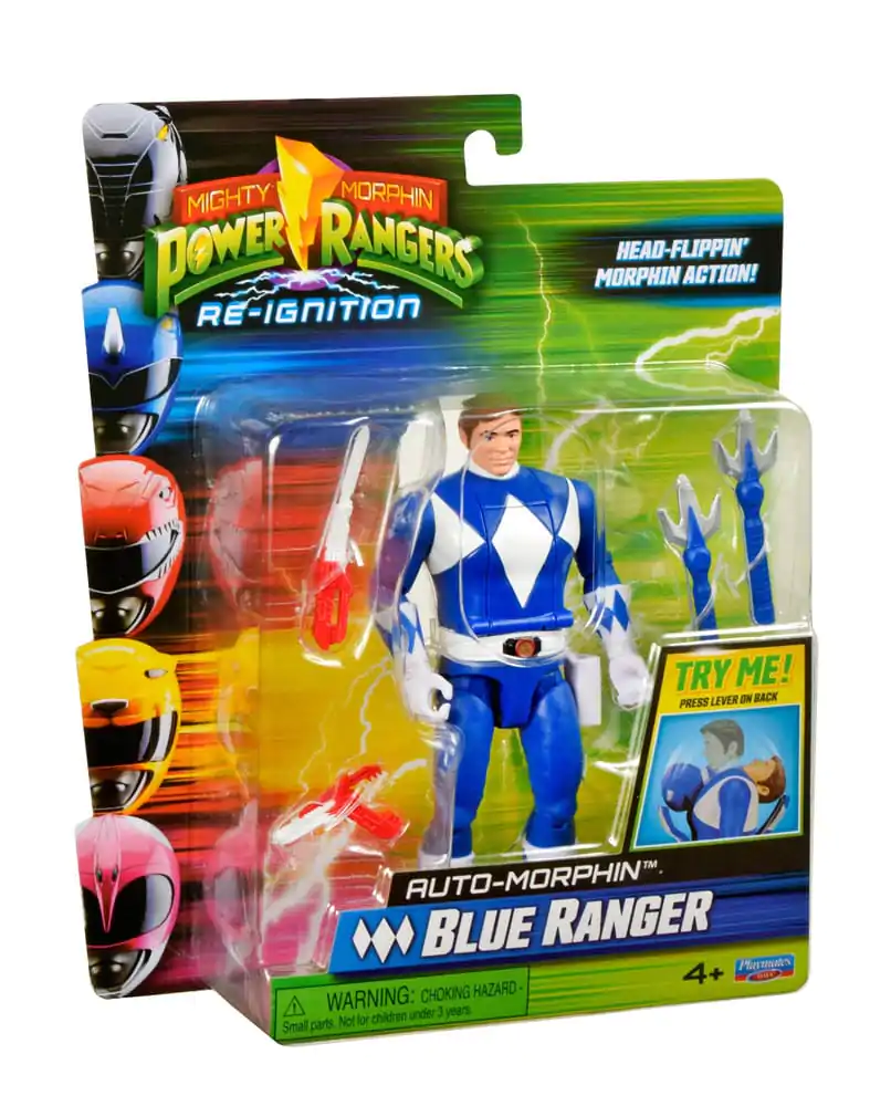 Mighty Morphin Power Rangers Action Figure Auto-Morphin Blue Ranger 12 cm product photo