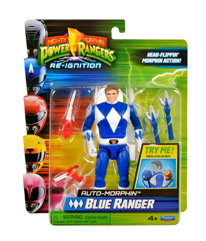 Mighty Morphin Power Rangers Action Figure Auto-Morphin Blue Ranger 12 cm product photo