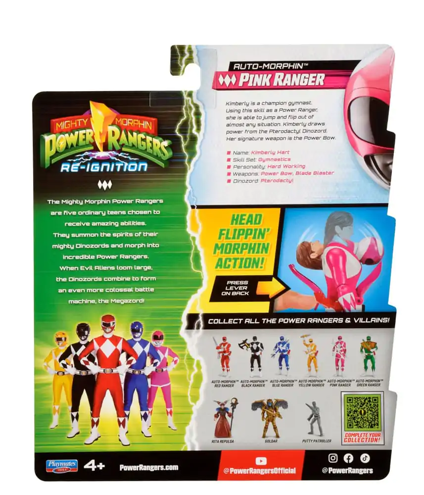 Mighty Morphin Power Rangers Action Figure Auto-Morphin Pink Ranger 12 cm product photo