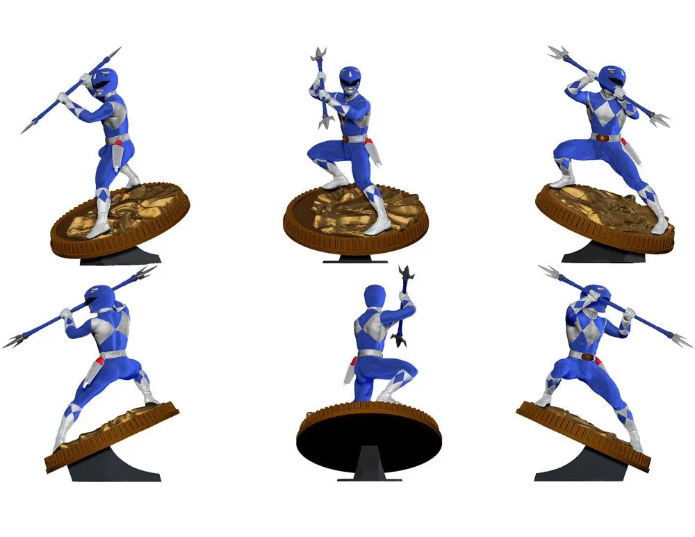 Mighty Morphin Power Rangers PVC Statue Blue Ranger 23 cm product photo