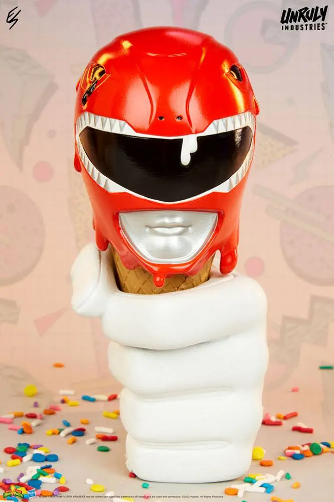 Mighty Morphin Power Rangers Designer Series Busts Red, Yellow and Blue Power Rangers Scoops Set 17 cm product photo