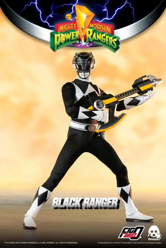 Mighty Morphin Power Rangers FigZero Action Figure 1/6 Black Ranger 30 cm product photo