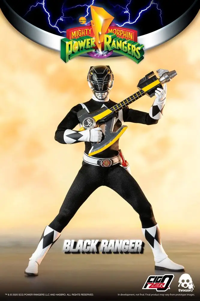 Mighty Morphin Power Rangers FigZero Action Figure 1/6 Black Ranger 30 cm product photo