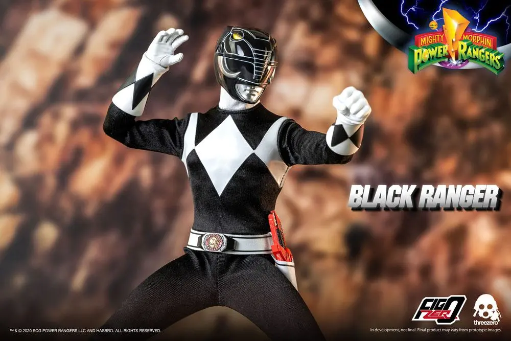 Mighty Morphin Power Rangers FigZero Action Figure 1/6 Black Ranger 30 cm product photo