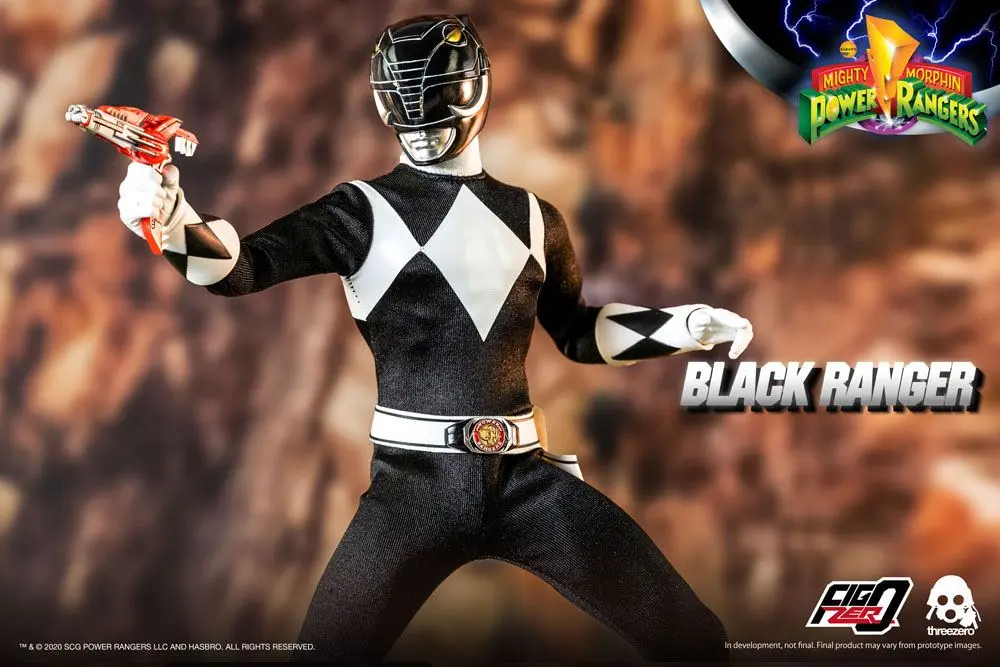 Mighty Morphin Power Rangers FigZero Action Figure 1/6 Black Ranger 30 cm product photo