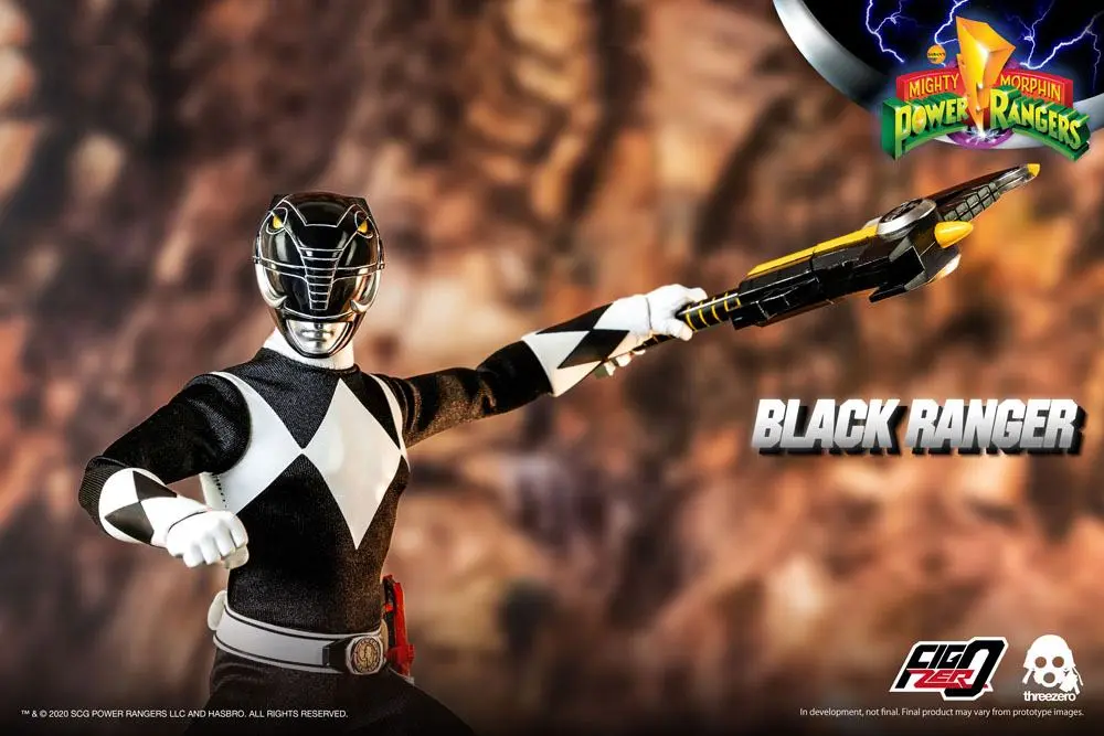 Mighty Morphin Power Rangers FigZero Action Figure 1/6 Black Ranger 30 cm product photo