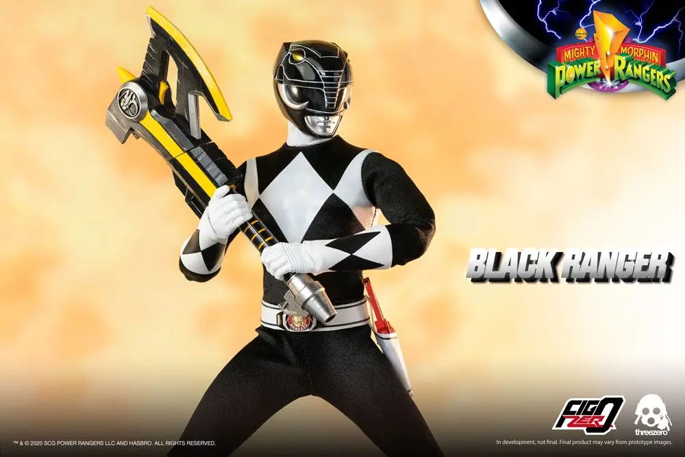 Mighty Morphin Power Rangers FigZero Action Figure 1/6 Black Ranger 30 cm product photo