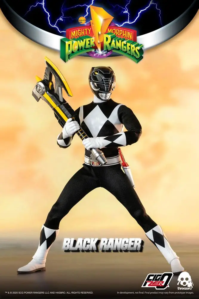 Mighty Morphin Power Rangers FigZero Action Figure 1/6 Black Ranger 30 cm product photo