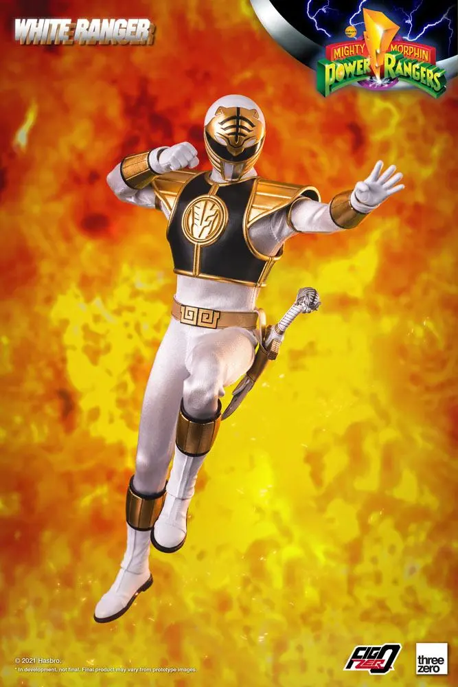 Mighty Morphin Power Rangers FigZero Action Figure 1/6 White Ranger 30 cm termékfotó