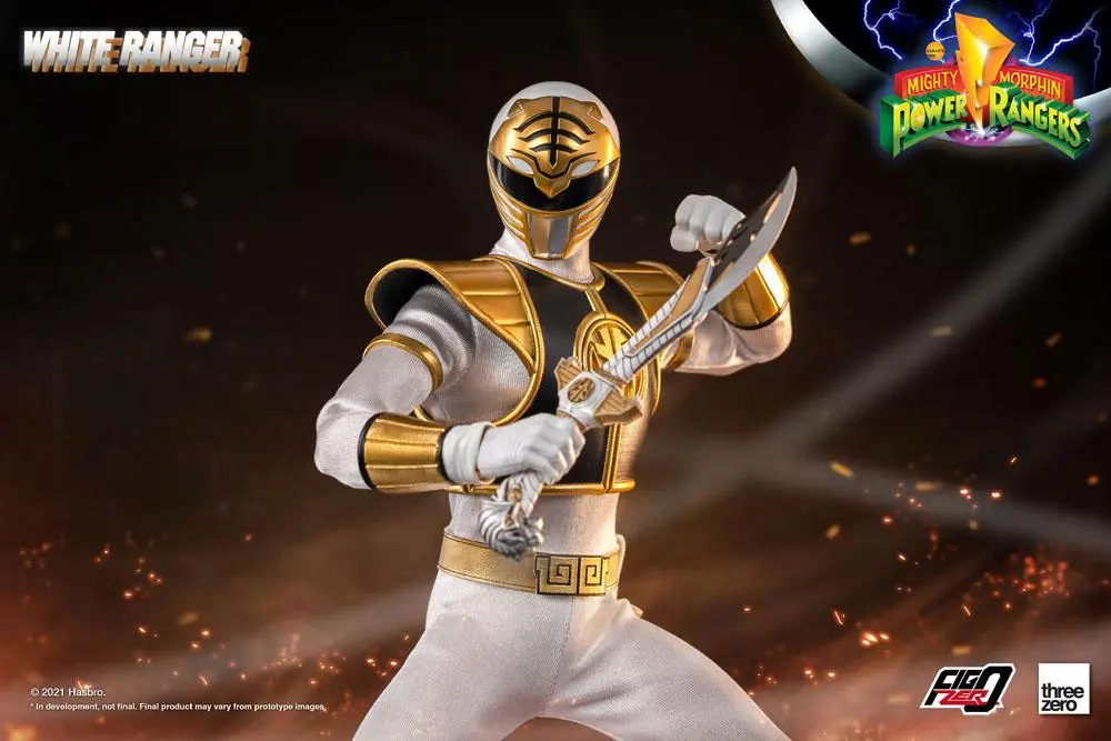 Mighty Morphin Power Rangers FigZero Action Figure 1/6 White Ranger 30 cm termékfotó