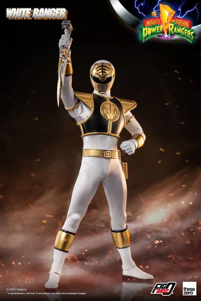 Mighty Morphin Power Rangers FigZero Action Figure 1/6 White Ranger 30 cm termékfotó