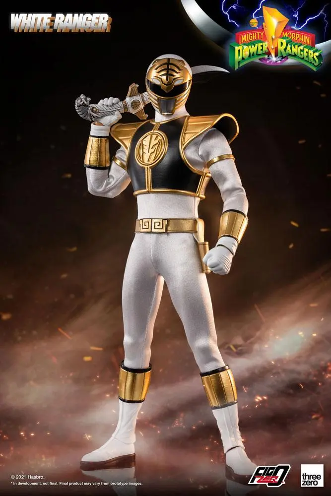 Mighty Morphin Power Rangers FigZero Action Figure 1/6 White Ranger 30 cm termékfotó