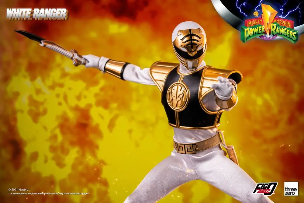 Mighty Morphin Power Rangers FigZero Action Figure 1/6 White Ranger 30 cm termékfotó