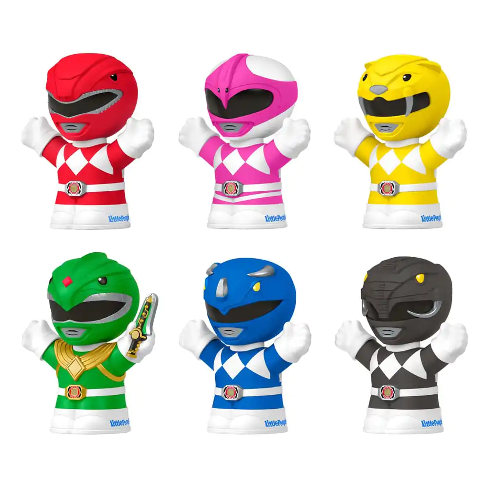 Mighty Morphin Power Rangers Fisher-Price Little People Collector Mini Figures 6-Pack 7 cm product photo