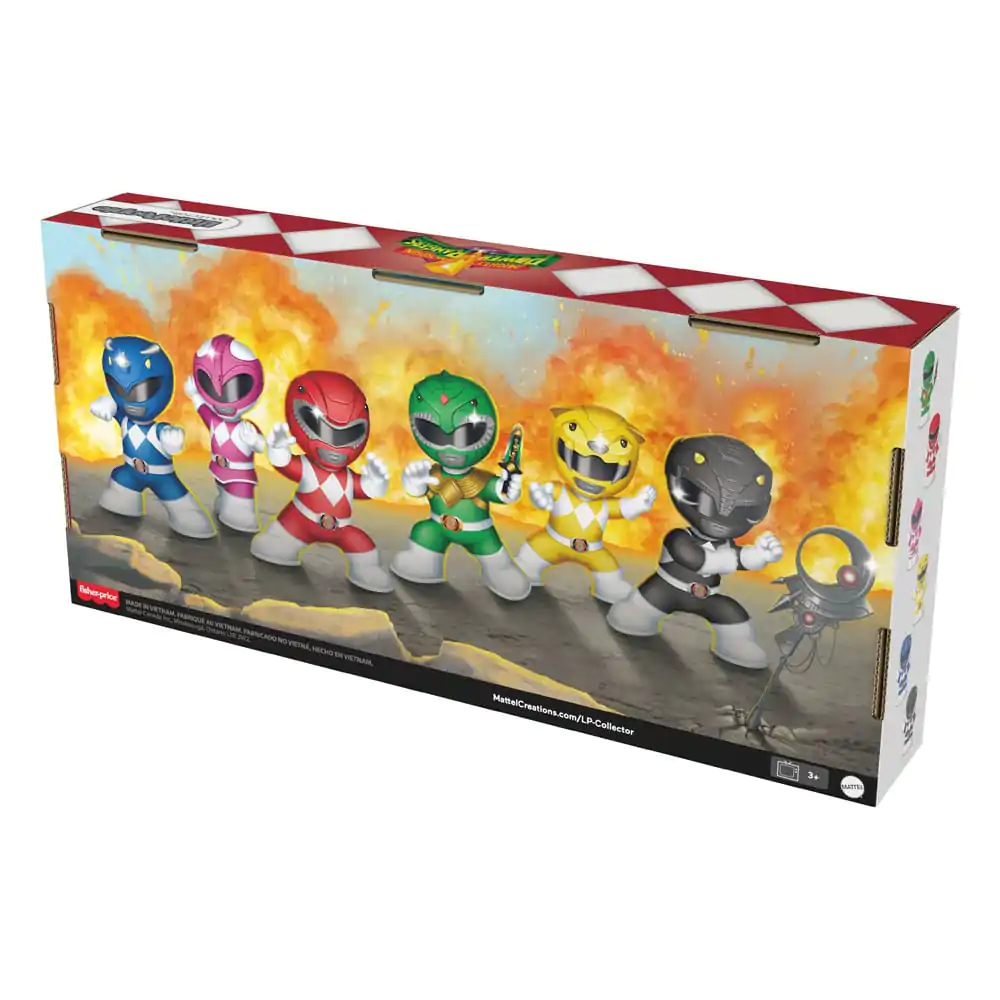 Mighty Morphin Power Rangers Fisher-Price Little People Collector Mini Figures 6-Pack 7 cm product photo