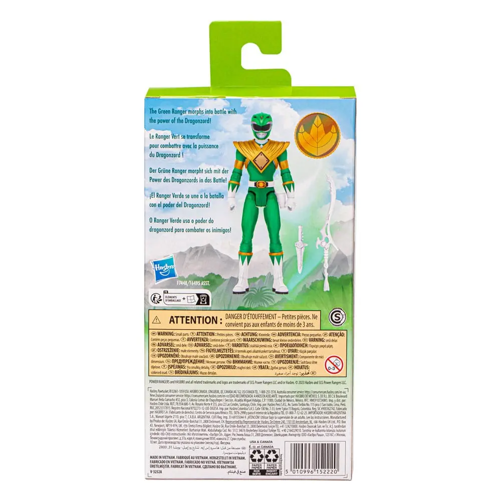 Mighty Morphin Power Rangers Action Figure Green Ranger 15 cm product photo