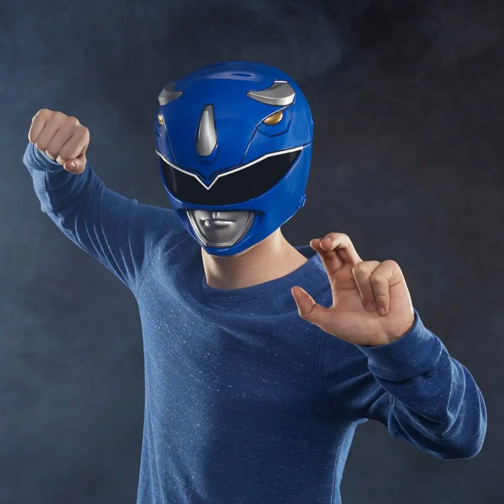 Mighty Morphin Power Rangers Lightning Collection Premium Replica 1/1 Blue Ranger Helmet product photo