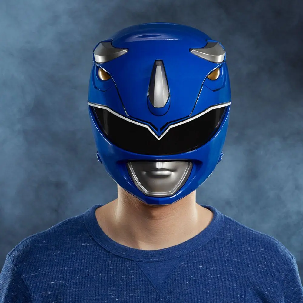 Mighty Morphin Power Rangers Lightning Collection Premium Replica 1/1 Blue Ranger Helmet product photo